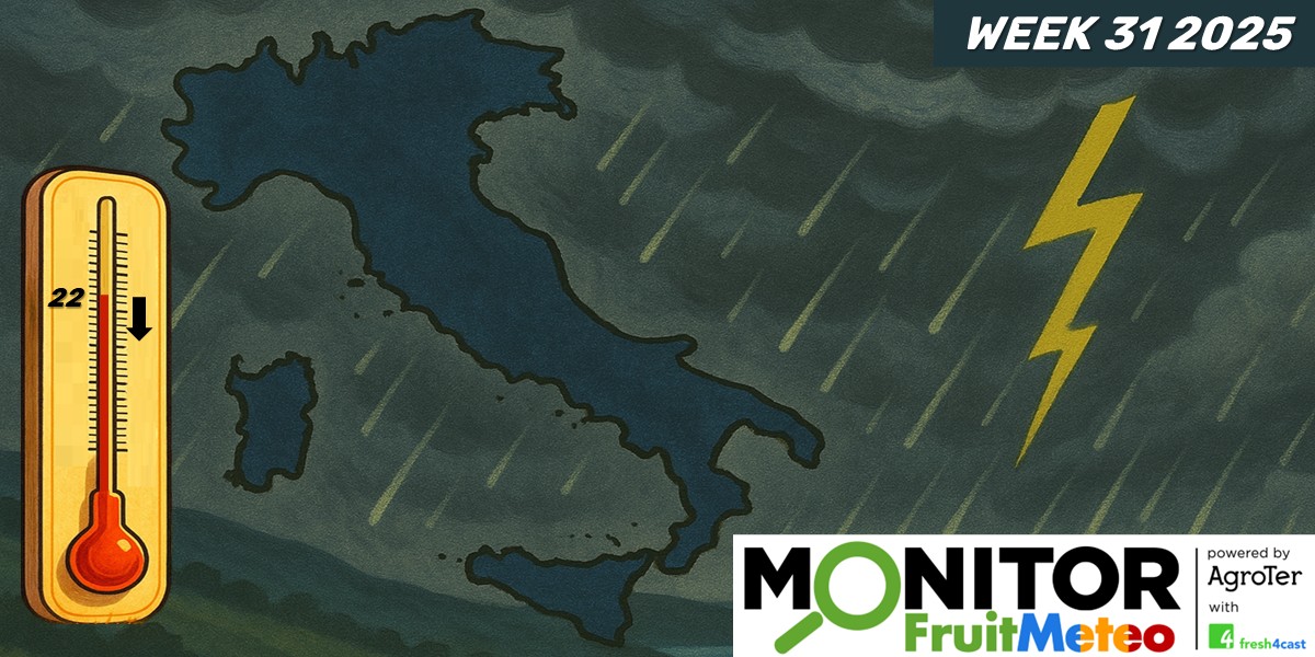Brusco calo delle temperature nella settimana in corso